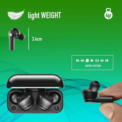 Bluetooth Headphones NGS ARTICABLOOMBLACK Black - Компютър Игри<<<Компютри| Електроника<<<BigBuy&&&Гейминг