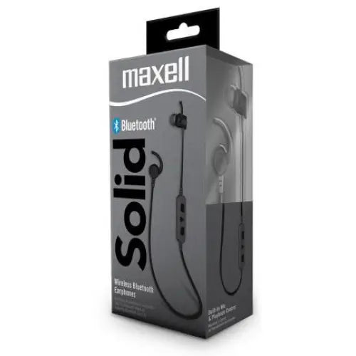 Bluetooth headphones plugs MAXELL BT100 SOLID Black - Bluetooth слушалки<<<Мобилни телефони и аксесоари<<<ValiAPI