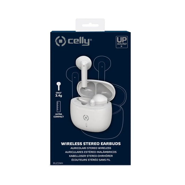 Bluetooth Headset with Microphone Celly BUZ2 White - Електроника Периферни и резервни части<<<Компютри|