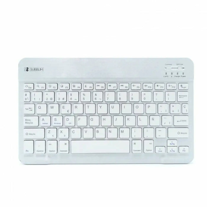 Bluetooth Keyboard Subblim SUB-KBT-SM0001 Silver Spanish Qwerty - Електроника Периферни и резервни части<<<Компютри|