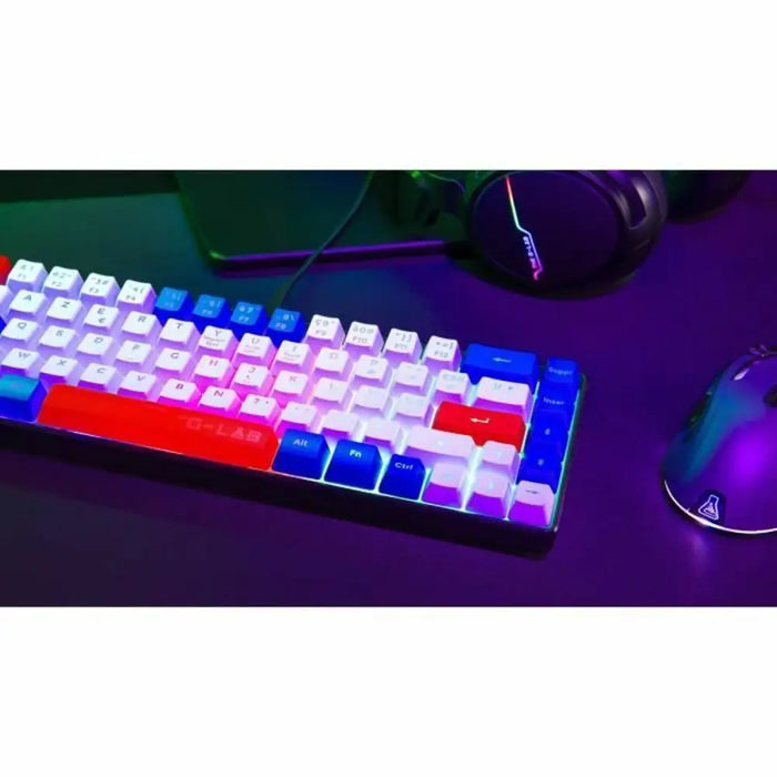Bluetooth Keyboard The G-Lab KEYZ-HYDRO-BWR/FR Azerty French - Електроника Периферни и резервни части<<<Компютри|