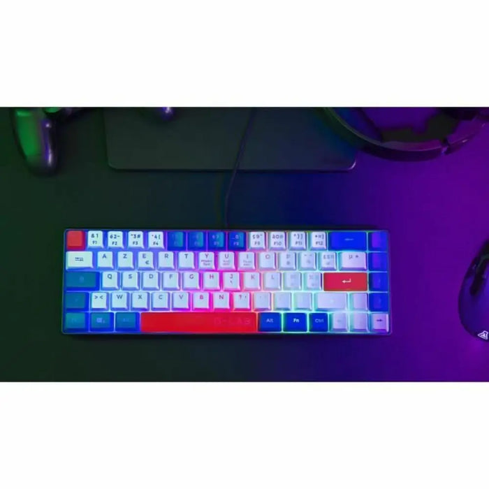 Bluetooth Keyboard The G-Lab KEYZ-HYDRO-BWR/FR Azerty French - Електроника Периферни и резервни части<<<Компютри|
