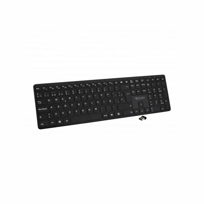 Bluetooth Keyboard V7 KW550 BT Black Spanish Qwerty - Електроника Периферни и резервни части<<<Компютри|
