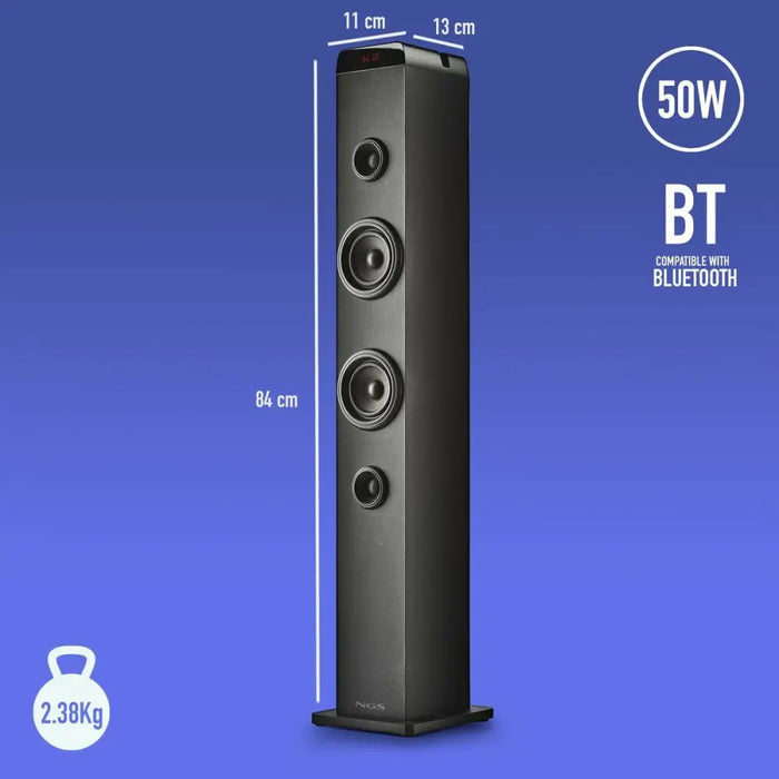 Bluetooth Sound Tower NGS SKY CHARM PRO Black 50 W - Електроника Звук<<<Компютри| Електроника<<<BigBuy&&&Блутут