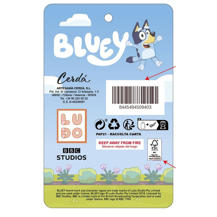 School Bag Bluey Blue 18 x 22 x 4 cm