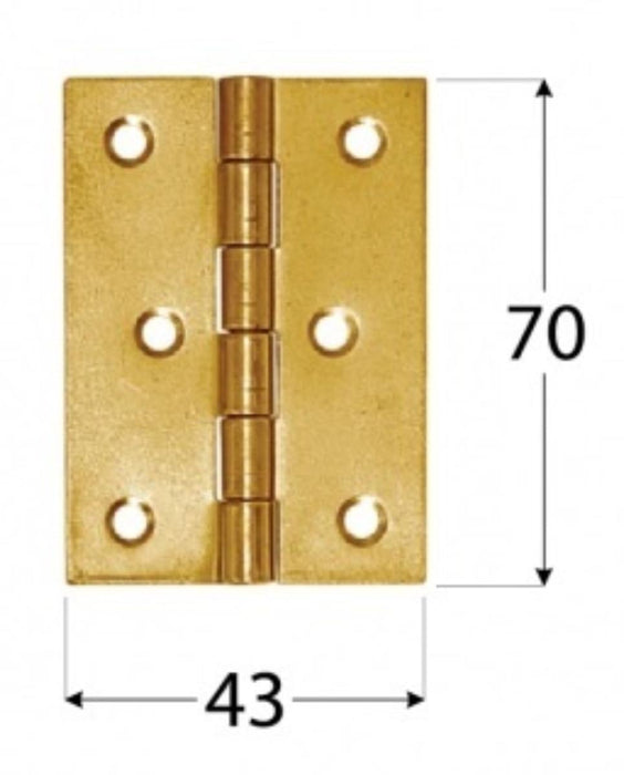 HINGE ZS70 70X43MM 2PCS.