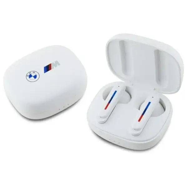 BMW Bluetooth headphones BMBEMIATP20LOH TWS + docking station white/white Printed Logos - Headphones