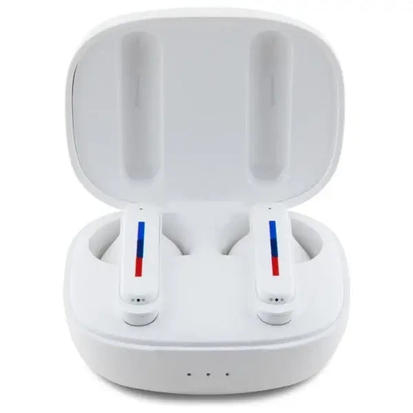 BMW Bluetooth headphones BMBEMIATP20LOH TWS + docking station white/white Printed Logos - Headphones