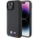 BMW BMHCP15S22PTDK iPhone 15 6.1’’ black/black Leather Stamp Tricolor - Cell phone cases and covers<<<HurtelXML