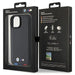 BMW BMHCP15S22PTDK iPhone 15 6.1’’ black/black Leather Stamp Tricolor - Cell phone cases and covers<<<HurtelXML