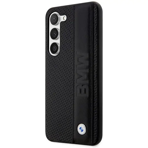 BMW BMHCS23S22RDPK S23 S911 black/black hardcase Leather Textured & Stripe - Cell phone cases and covers<<<HurtelXML