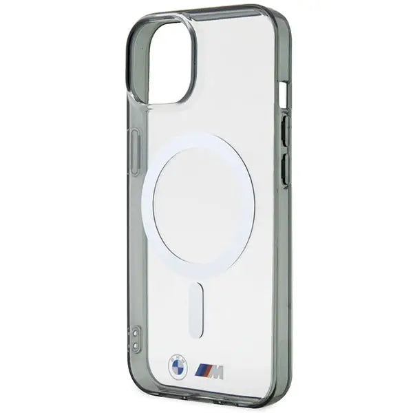 BMW BMHMP14SHCRS iPhone 14 6.1’’ case transparent hardcase Silver Ring MagSafe - Cell phone cases and covers<<<HurtelXML