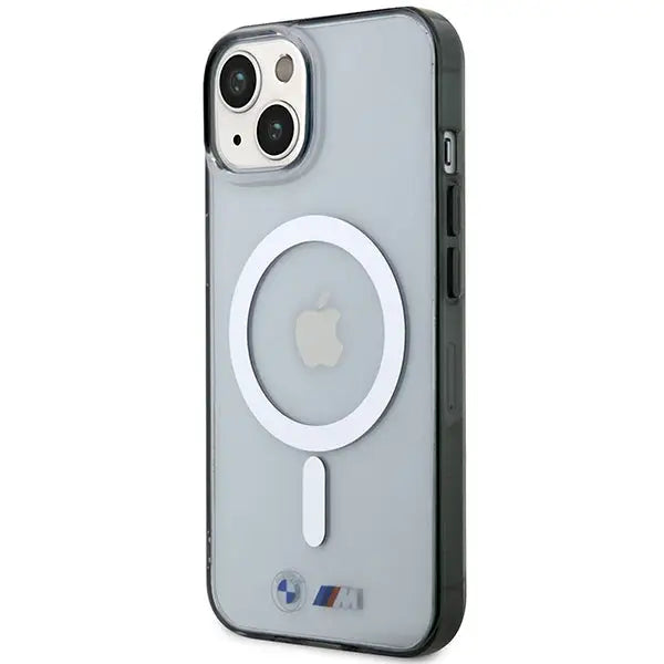 BMW BMHMP14SHCRS iPhone 14 6.1’’ case transparent hardcase Silver Ring MagSafe - Cell phone cases and covers<<<HurtelXML
