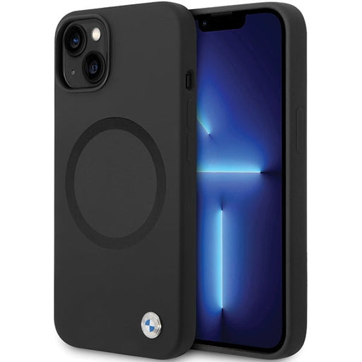 BMW BMHMP14SSILBK2 case for iPhone 14 - black Signature Liquid Silicone MagSafe - Cell phone cases