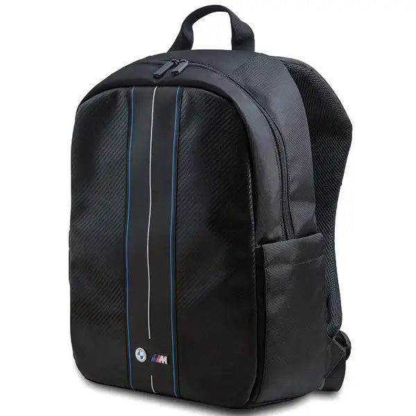 BMW Carbon & Blue Stripe backpack for a 16’’ laptop - black - Laptop bags<<<HurtelXML