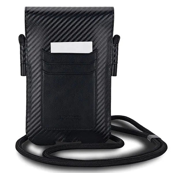BMW Carbon & Blue Stripe phone bag - black - Others<<<HurtelXML