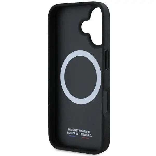 BMW Carbon Tricolor Line MagSafe iPhone 16 Plus Case - Black - Cell phone cases and covers<<<HurtelXML