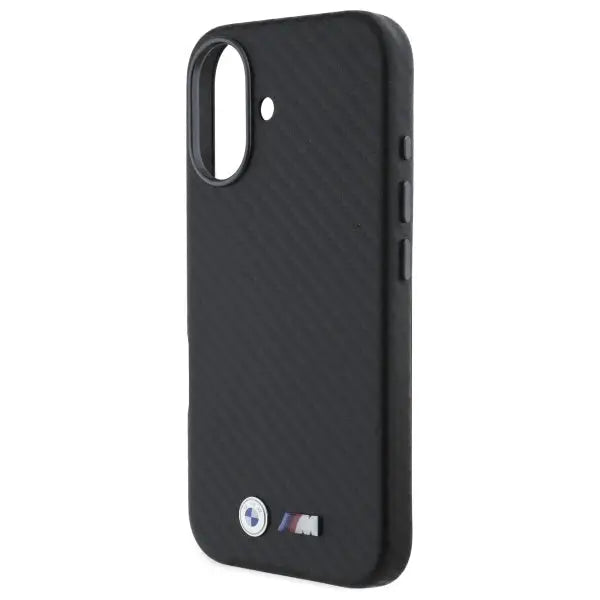 BMW Carbon Wrapped Metal iPhone 16 Case - Black - Cell phone cases and covers<<<HurtelXML