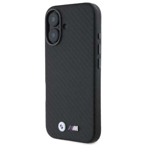 BMW Carbon Wrapped Metal iPhone 16 Case - Black - Cell phone cases and covers<<<HurtelXML