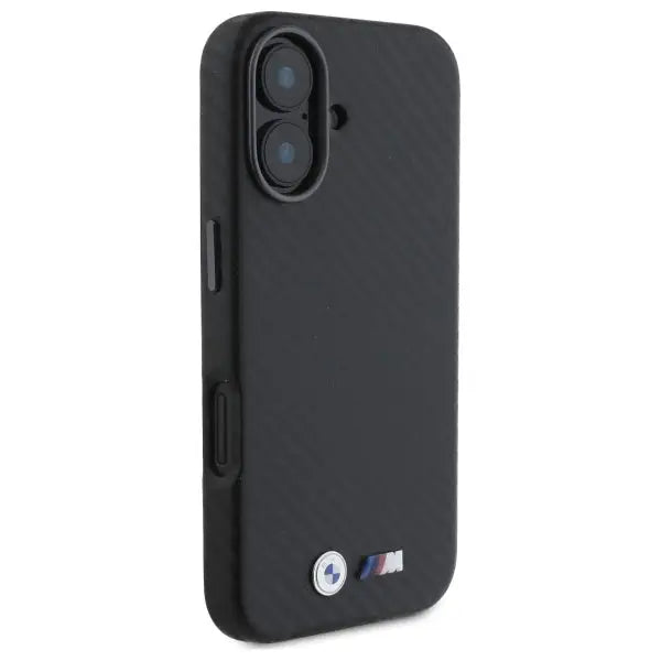 BMW Carbon Wrapped Metal iPhone 16 Case - Black - Cell phone cases and covers<<<HurtelXML