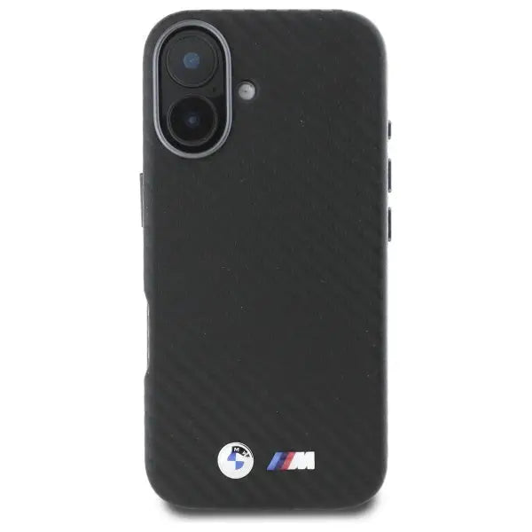 BMW Carbon Wrapped Metal iPhone 16 Case - Black - Cell phone cases and covers<<<HurtelXML