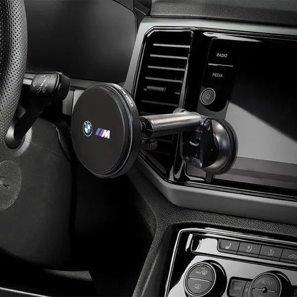 BMW case BMCMM22MRK magnetic holder for air vent/cockpit/window - black M Edition - Cell phone holders<<<HurtelXML