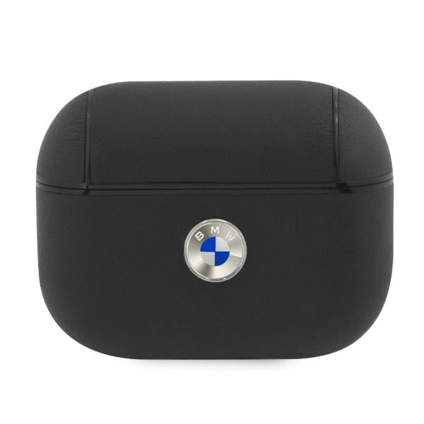 BMW Genuine Leather Silver Logo AirPods Pro Case - Black - Cell phone cases and covers<<<HurtelXML