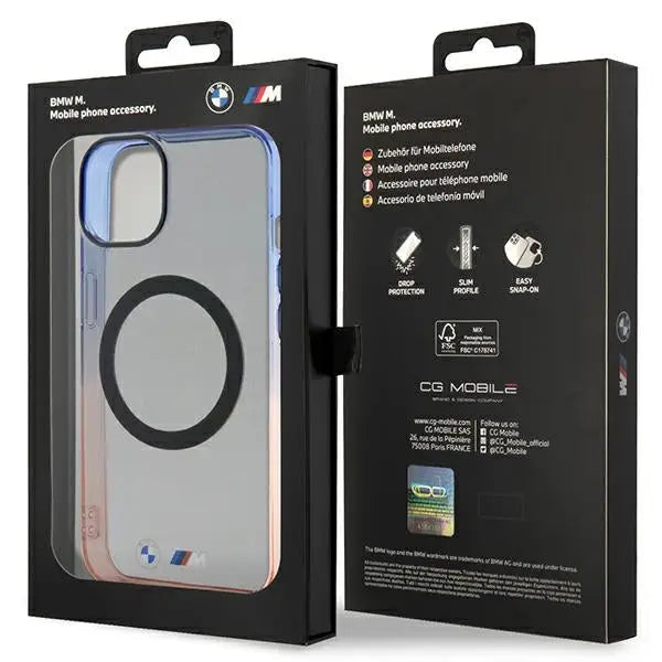 BMW Gradient Bumper MagSafe case for iPhone 14 Plus - gray - Cell phone cases and covers<<<HurtelXML