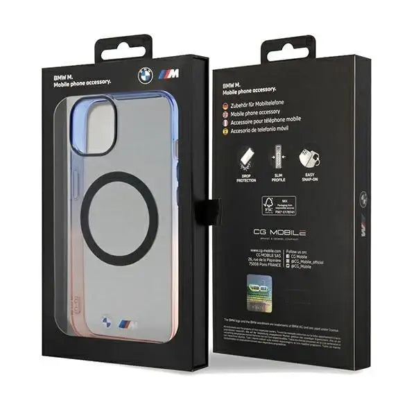 BMW Gradient Bumper MagSafe case for iPhone 15 / 14 / 13 - gray - Cell phone cases and covers<<<HurtelXML