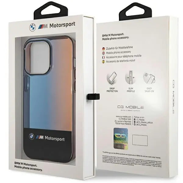 BMW Half Tricolor Case for iPhone 14 Pro Max 6.7’’ - Black - Cell phone cases and covers<<<HurtelXML