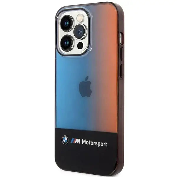 BMW Half Tricolor iPhone 14 Pro Case - Black - Cell phone cases and covers<<<HurtelXML