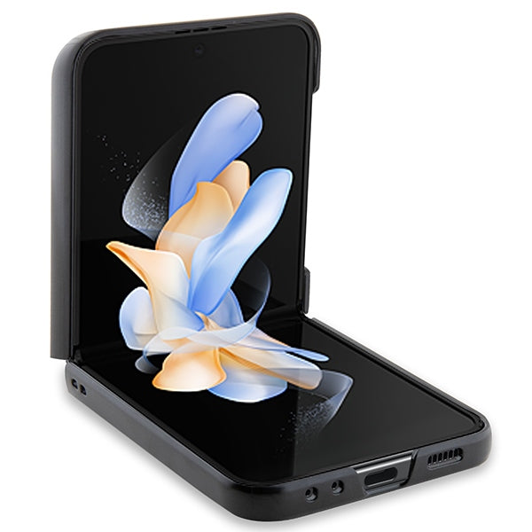 BMW Leather Carbon case for Samsung Galaxy Z Flip 5 - black - Cell phone cases and covers<<<HurtelXML