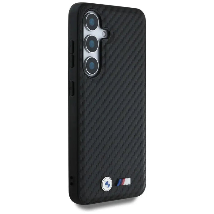 BMW Leather Carbon MagSafe Case for Samsung Galaxy S25+ - Black - Cell phone cases and covers<<<HurtelXML