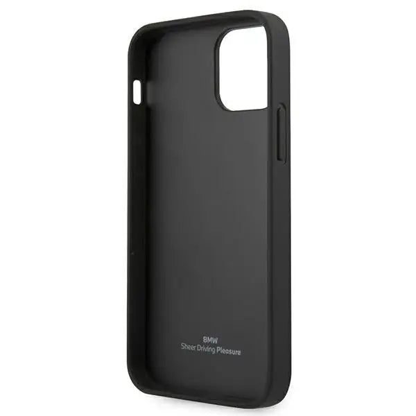 BMW Leather Curve Perforate Case for iPhone 12 mini - Black - Cell phone cases and covers<<<HurtelXML