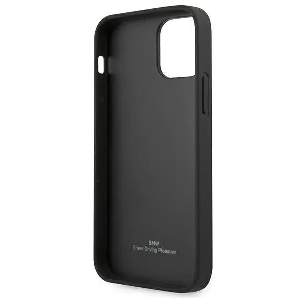 BMW Leather Curve Perforate Case for iPhone 12 Pro Max - Black - Cell phone cases and covers<<<HurtelXML
