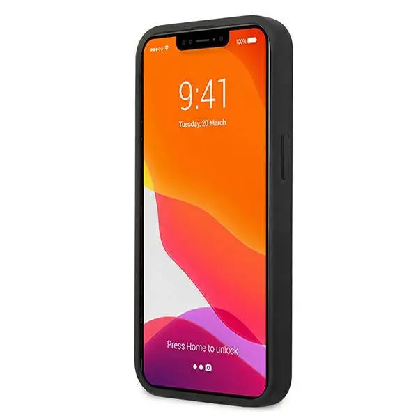 BMW Leather Curve Perforate Case for iPhone 13 mini - Black - Cell phone cases and covers<<<HurtelXML