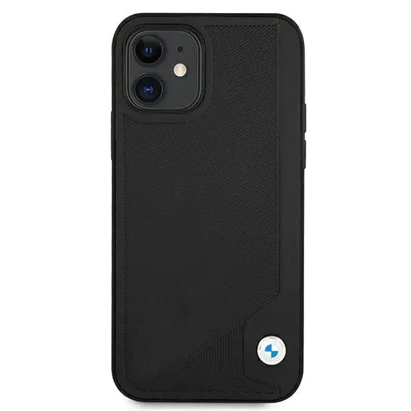 BMW Leather Deboss case for iPhone 12 mini - black - Cell phone cases and covers<<<HurtelXML