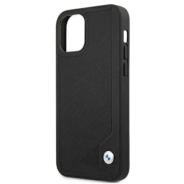 BMW Leather Deboss case for iPhone 12 mini - black - Cell phone cases and covers<<<HurtelXML