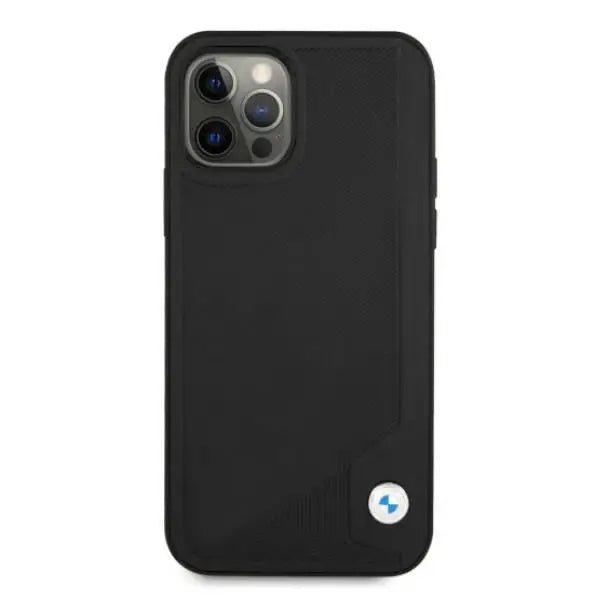 BMW Leather Deboss Case for iPhone 12 / iPhone 12 Pro - Black - Cell phone cases and covers<<<HurtelXML