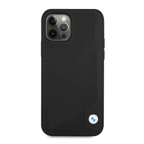 BMW Leather Deboss Case for iPhone 12 Pro Max - Black - Cell phone cases and covers<<<HurtelXML