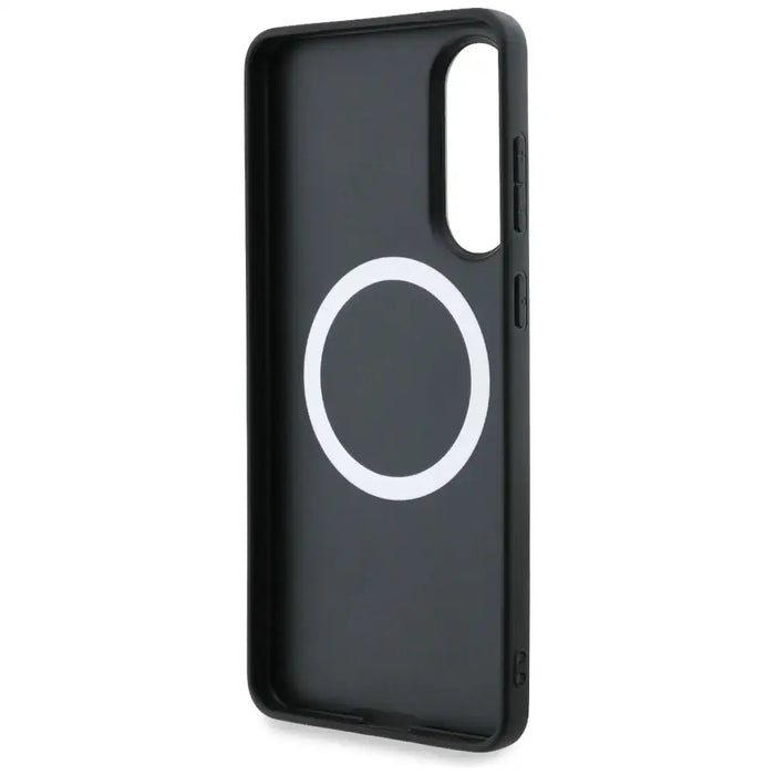 BMW Leather Oversized Stripes MagSafe case for Samsung Galaxy S25 Edge - black - Cell phone cases and covers<<<HurtelXML