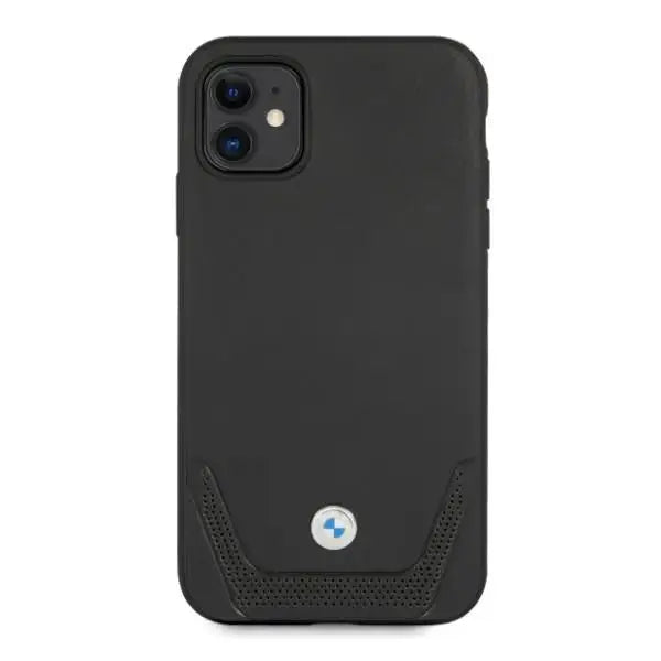 BMW Leather Perforate Case for iPhone 11 / Xr - Black - Cell phone cases and covers<<<HurtelXML