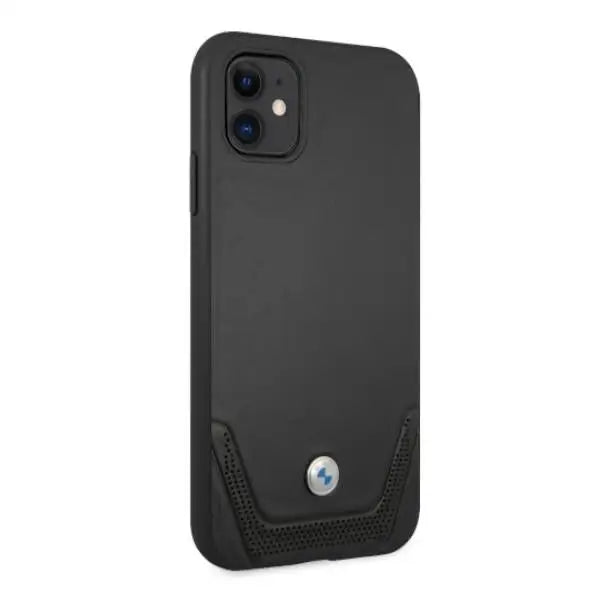 BMW Leather Perforate Case for iPhone 11 / Xr - Black - Cell phone cases and covers<<<HurtelXML