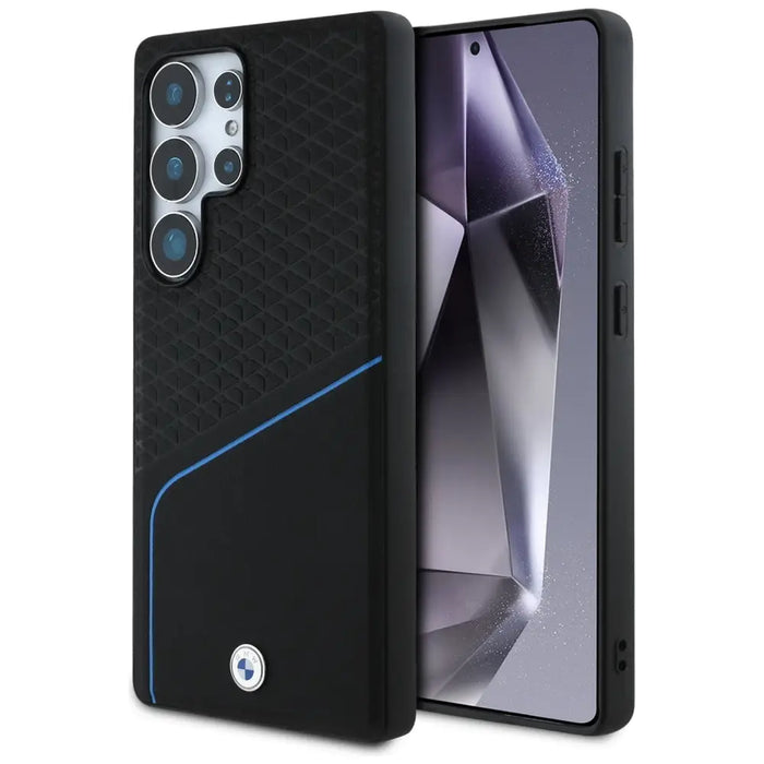 BMW Leather Textured and Smooth MagSafe case for Samsung Galaxy S25 Ultra - black - Cell phone cases