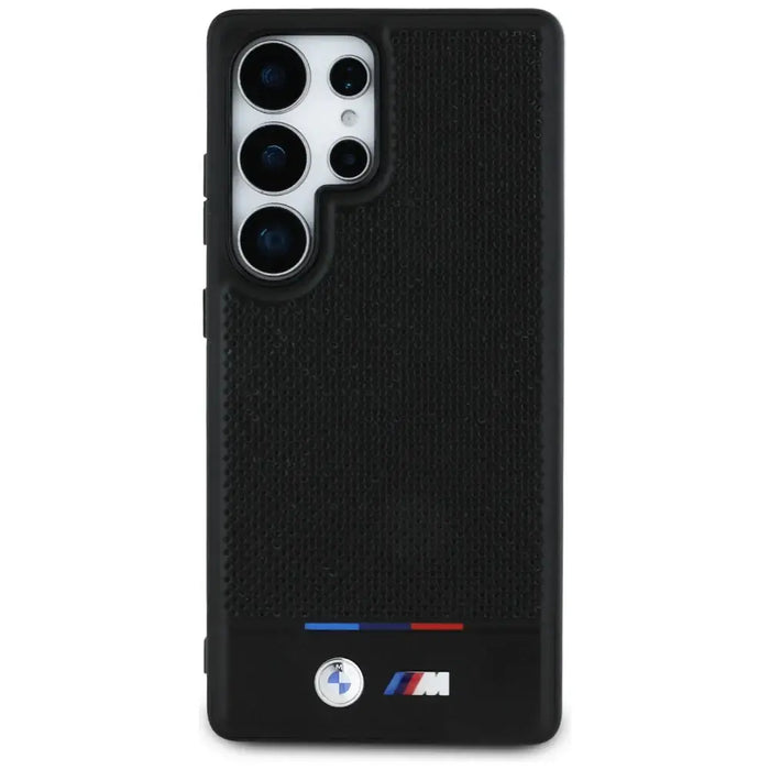 BMW Leather Tricolor Stripe MagSafena Samsung Galaxy S25 Ultra Case - Black - Cell phone cases and covers<<<HurtelXML