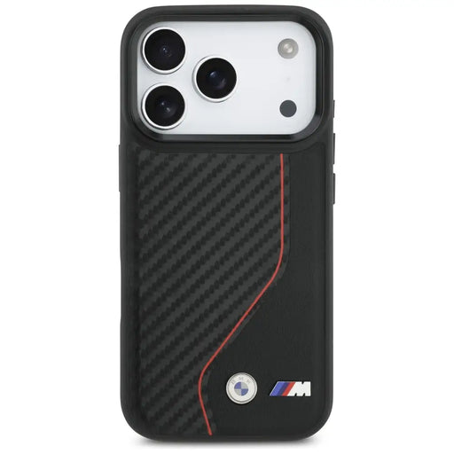 BMW M Carbon Line & Logo MagSafe Case for iPhone 17 Pro - Red - Cell phone cases and covers<<<HurtelXML