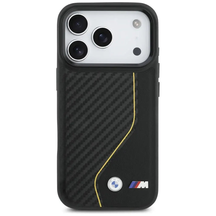 BMW M Carbon Line & Logo MagSafe Case for iPhone 17 Pro - Yellow - Cell phone cases and covers<<<HurtelXML