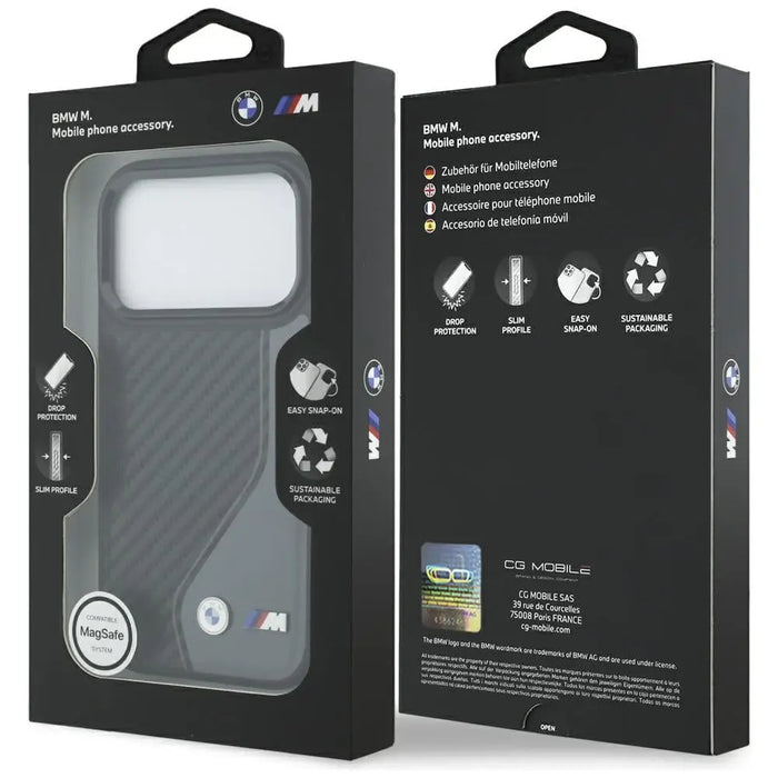 BMW M Carbon Logo MagSafe case for iPhone 17 Pro - graphite - Cell phone cases and covers<<<HurtelXML