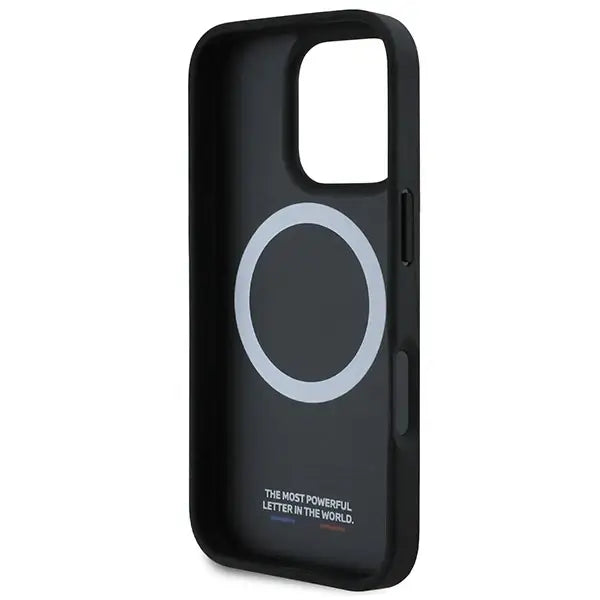 BMW M Carbon Tricolor Line MagSafe Case for iPhone 16 Pro - Black - Cell phone cases and covers<<<HurtelXML