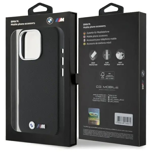 BMW M Edition Kevlar wrapped metal iPhone 16 Pro case - black - Cell phone cases and covers<<<HurtelXML